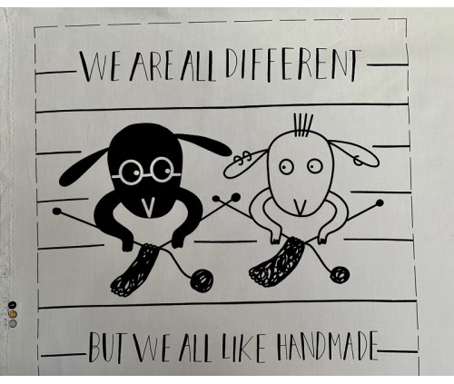 Ovelles i llop fent mitja "The black sheep"