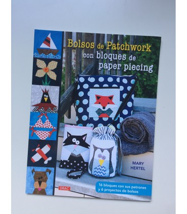 Bolsos de Patchwork con bloques de paper piecing