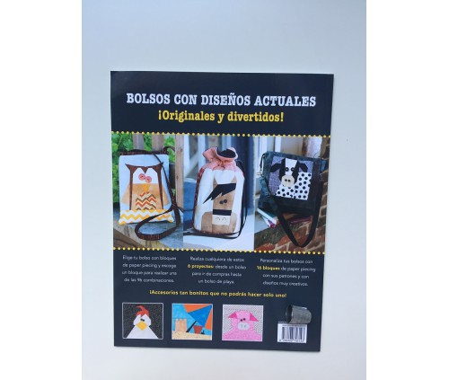 Bolsos de Patchwork con bloques de paper piecing