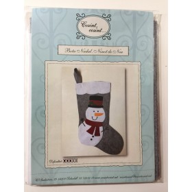 Bota Navidad. Muñeco de Nieve