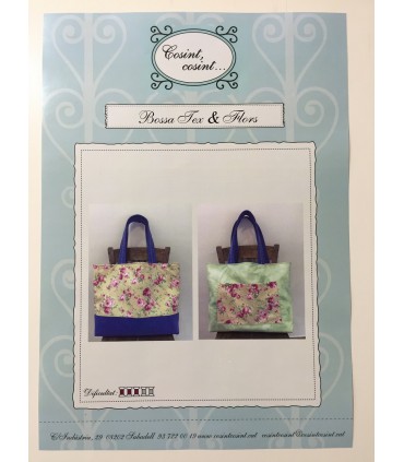 Bossa Tex & Flors Blau