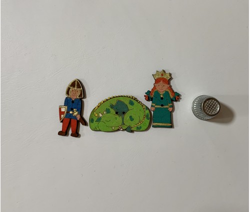 Bastidor Sant Jordi (botons pintats)